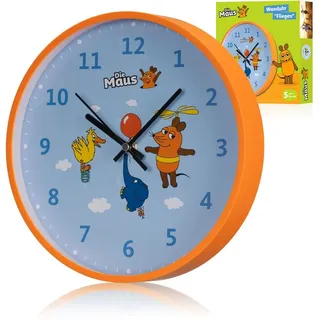 Die Maus DieMaus Kinder-Wanduhr Maus, Elefant & Ente
