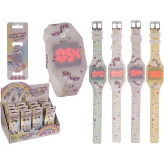 OOTB Kinderarmbanduhr Einhorn mit LED Display