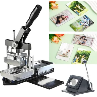 chaodongli Magnetmaschine DIY-Kühlschrankmagnet-Pin-Maker-Maschine, Abzeichen-Maker mit Kühlschrankmagnet-Schneider(80x53mm)