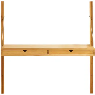 [en.casa] Wandregal Tingvoll 85 x 85 x 36 cm Beige