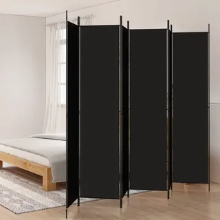 HOMIUSE 300x220 cm Raumteiler Paravent Trennwand Balkon Sichtschutz Raumteiler Innen Paravan Room Divider Paravent Outdoor Garten ZubehöR Terrassen-SichtschutzSchwarz