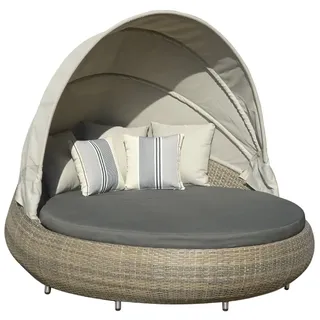 Dehner Sunlounger Florida, ca. B160/H160/T220 cm, Braun