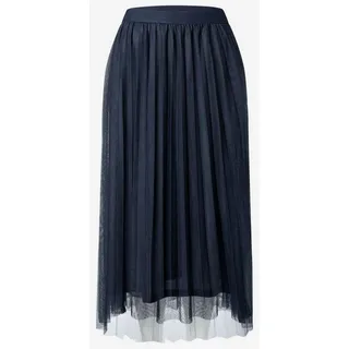 MORE&MORE Sommerrock Mesh Skirt blau 40