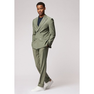Roy Robson Hosenanzug 2-Reiher Anzug im Slim Fit grün