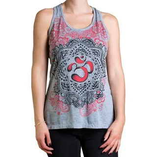 PANASIAM Crop-Top Babu Top Om- oder Hand-Design grau M