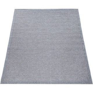 Paco Home Teppich »Quebec 135«, rund, 4 mm Höhe, Flachgewebe, meliert, In- Outdoor geeignet, Wohnzimmer, beige Grau 160 cm