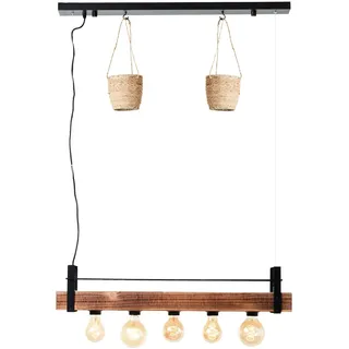 Brilliant Bankwood 5-flg. 60 cm Holz/Schwarz