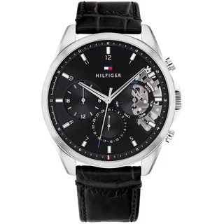 Tommy Hilfiger Baker Leder 44 mm 1710449