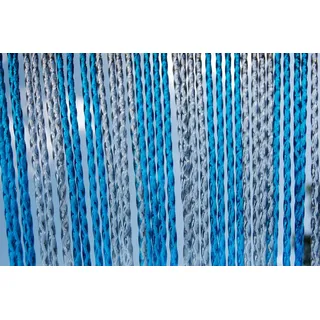 La Tenda Insektenschutz-Vorhang Türvorhang RIMINI 3 Streifenvorhang blau, 90 x 210 cm, PVC - Länge und Breite individuell kürzbar blau