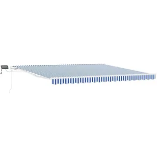 vidaXL Einziehbare Markise 4,5 x 3 m blau