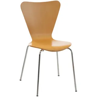 furnicato Besucherstuhl Stapelstuhl Calisto 85x45x49 cm natura (1 St) beige