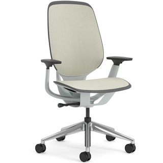 Karman Steelcase Ergonomischer Bürostuhl, höhenverstellbarer Stuhl mit Opaque Möwengrau Bezug