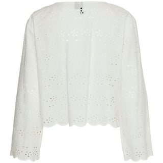 pieces Blusentop - Shirt Bluse mit Spitze -   PCARMORINE LS EMBRODERI TOP weiß MSchneider Fashion Store