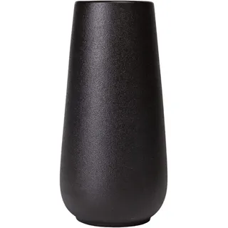 Vzmiza Schwarze Keramik Vase - Vasen Deko Für Moderne Heimdekoration - BlumenVase Für Pampasgras, Deko vasen Für Deko Aesthetic - Hochzeit -Tischdeko Innenbereich - Einweihungsparty (Schwarz)