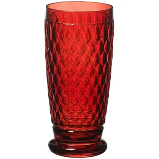 Villeroy & Boch Cocktailglas Boston coloured Longdrink red 0,4 l, Bleikristall 24% rot