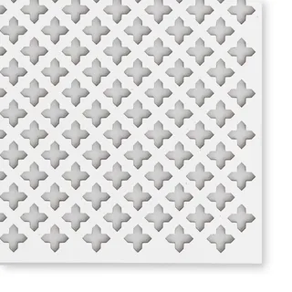 Pegboard Lochwand Sevilla 1 Stück 122 x 61 x 0,3 cm MDF weiß lackiert - Made in Germany - für Heizkörperverkleidung, Türfüllung, Paravent oder als Lüftungsgitter