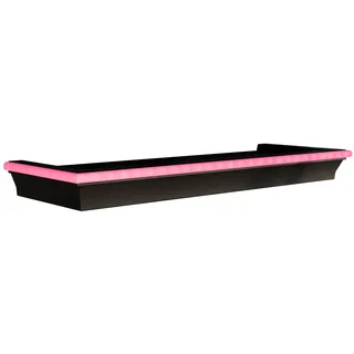 MIRJAN24 Wandregal Wrotyn, mit LED-Beleuchtung, 46x16x5 cm schwarz