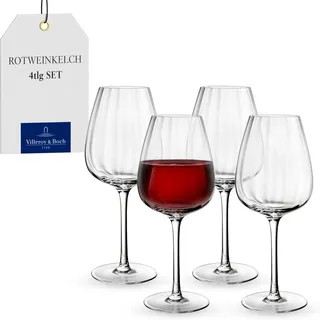 Villeroy & Boch Rotweinkelch, Set 4tlg. Rose Garden Gläser