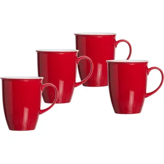 Ritzenhoff & Breker Doppio Kaffeetasse 0,32 l Rot 4 St.