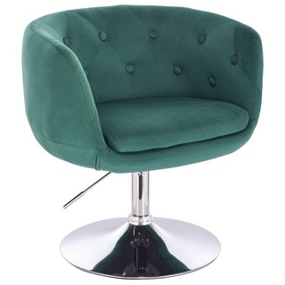 SVITA Chesterfield-Sessel PANAMA (1-St., Drehsessel), 360° drehbar, stufenlos höhenverstellbar, angenehm gepolstert, hochwertig verarbeitet grün