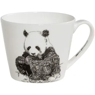 Maxwell & Williams DX0512 Kaffee-Becher breit Giant Panda 450 ml – Keramik – mit Schwarz-weiß Tier-Motiv, in Geschenkbox