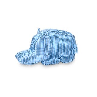 Kindertraum 51051080031 Kuschelkissen Elefant, klein, 11 x 23 cm, blau/weiß