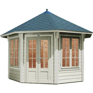 Wolff Finnhaus Pavillon Capri 3.5 schwarze Schindeln