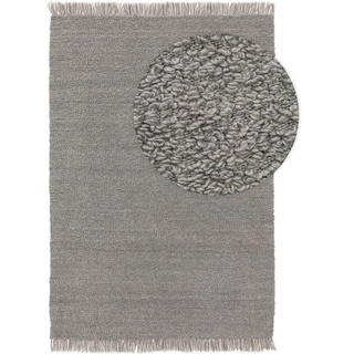 Teppich Eddy, benuta, rechteckig, Höhe: 11 mm, Kunstfaser, Berber, Ethno-Style, Wohnzimmer grau 160 cm x 230 cm x 11 mm