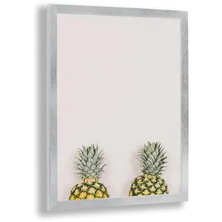 Bonito Slimline Profil Bilderrahmen Posterrahmen 33x46 cm Silberglanz Vintage 46x33 cm Puzzlerahmen Diamond Painting mit Kunstglas klar
