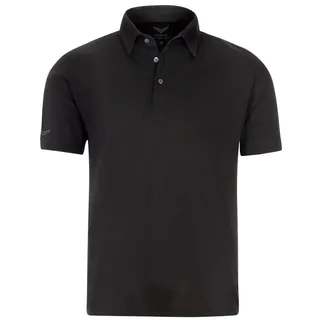 Poloshirt TRIGEMA "TRIGEMA Business-Poloshirt", Herren, Gr. XXL, schwarz, 100% Baumwolle, Basic, Kurzarm, Shirts
