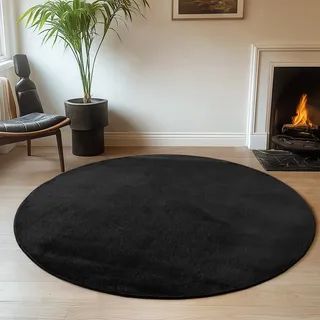 Ayyildiz Joy 1400 Kinderteppich Ø 80 cm Schwarz