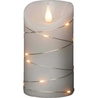 Konstsmide LED Echtwachskerze 13.5 cm weiß