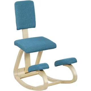 Homcom Kniestuhl Polyester Blau