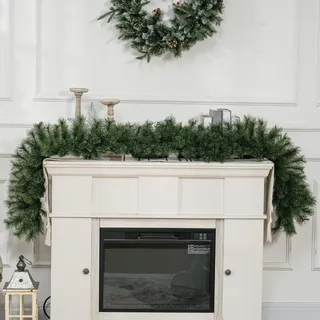 Homcom Weihnachtsgirlande 1,8 m Grün