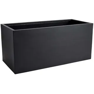 VIVANNO Pflanzkübel Fiberglas MAXI Kasten - Anthrazit Matt (1 St), 100x45x45 cm schwarz 203 l | 100 cm x 45 cm x 45 cm