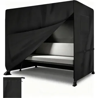 sdldeer Hollywoodschaukel Abdeckung 210 x 125 x 170 cm Schwarz