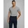 SLIM FIT BASIC TEE V-NECK grau S