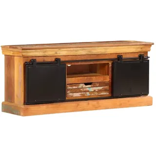 vidaXL TV-Schrank 110x30x45 cm Braun Massivholz