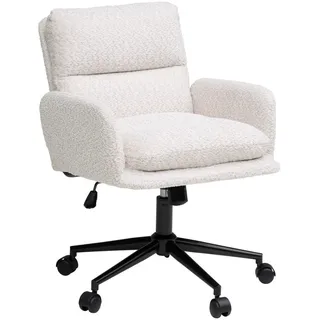 Livetastic Drehstuhl, Schwarz, Beige, Metall, Textil, Drehkreuz, 58x86x96 cm, Sitzfläche 360° drehbar, Arbeitszimmer, Bürostühle, Drehstühle