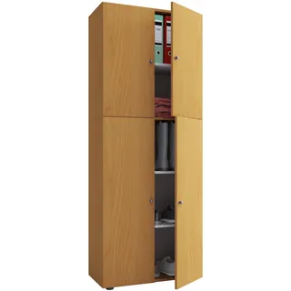 VCM Lona Kleiderschrank 70 x 40 x 184 cm Braun
