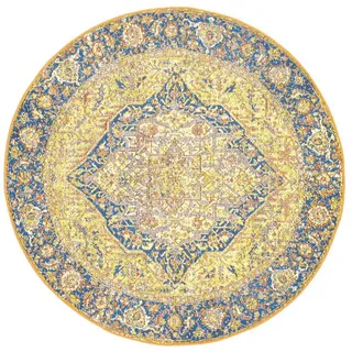 Tom Tailor Outdoorteppich, Gold, Textil, orientalisch, rund, Textiles Vertrauen - Oeko-Tex®, Teppiche & Böden, Teppiche, Outdoorteppiche
