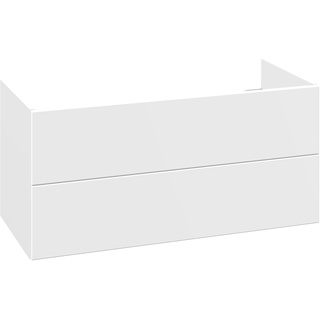 Dansani Luna Waschtischunterschrank 2 Schubladen 100 x 48 x 44 cm - Weiß matt - M10-1010