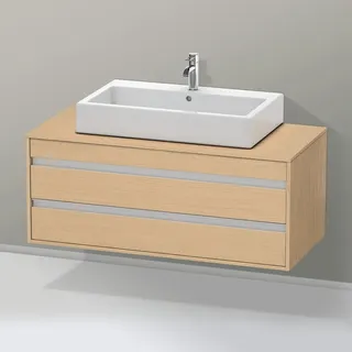 Duravit Waschtischunterschrank 2 Auszüge 120 x 49,6 x 55 cm Eiche Natur