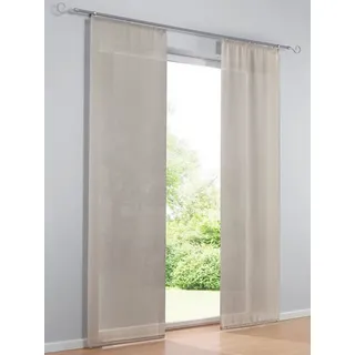 Heine Schiebevorhang Klettband 60 x 245 cm Grau