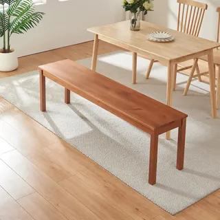 [en.casa] Sitzbank Trerunulu Braun 140 x 35 x 45 cm