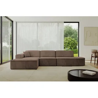 altdecor Ecksofa Ottomane Links IREA-L2-v3 327x165x77 cm Braun