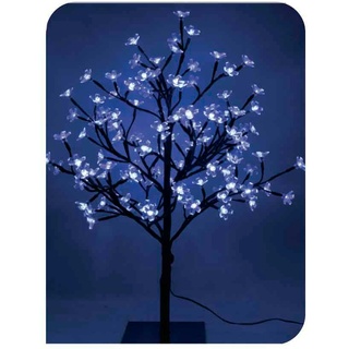 3D-Sakura-Baum, gerader Stamm, 60 cm, 120 blaue LEDs (Innenraum), Edm