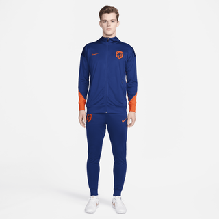 Niederlande Strike Nike Dri-FIT Fußball-Trainingsanzug aus Strickmaterial mit Kapuze für Herren - Blau, M