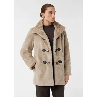 comma Funktionsjacke Outdoor-Jacke Jacke aus Fake Fur mit Duffle-Verschluss beige 40 EU