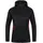 Kapuzenjacke Damen schwarz meliert/rot 34